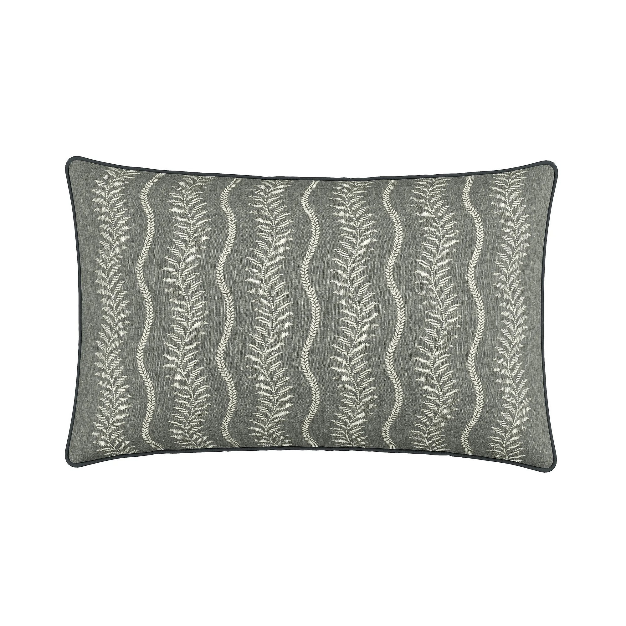 Ariane Cushion By Bedeck Of Belfast In Charcoal Linen